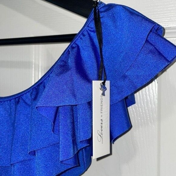 Lovers + Friends Monaco Off Shoulder Ruffle Bikini Top Sz XS - Picture 3 of 5